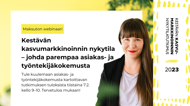 Webinaari Kestävän kasvumarkkinoinnin nykytila