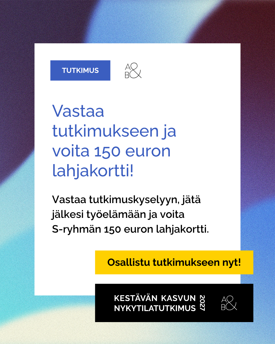Vastaa tutkimukseen tekstinosto
